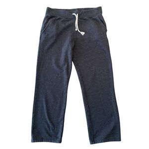 J. Crew Vintage Fleece SweatPants Medium Mens Womens Charcoal Grey Wide Leg 32